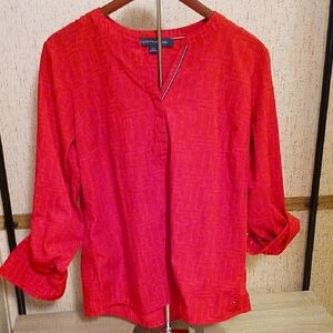 Tommy Hilfiger Scarlet Red Women's Blouse